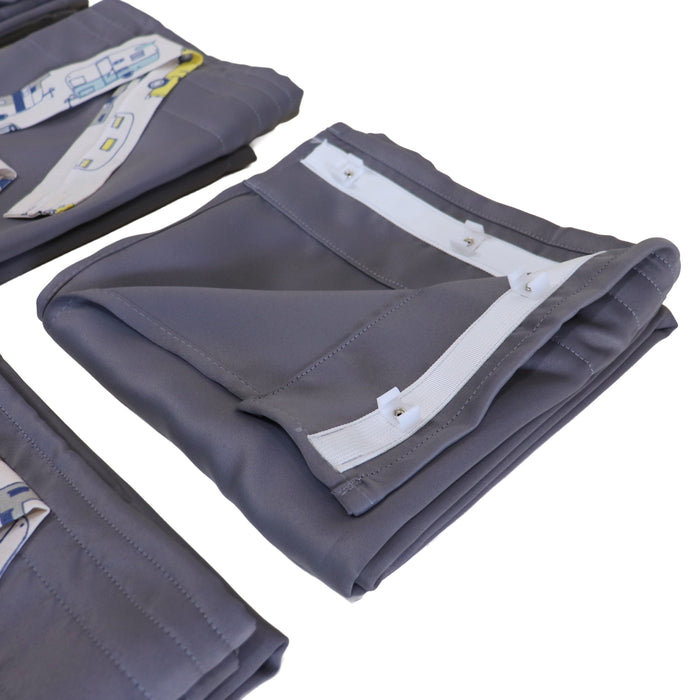 Curtain Set Multi Models 8 / 12 Foot Box Grey