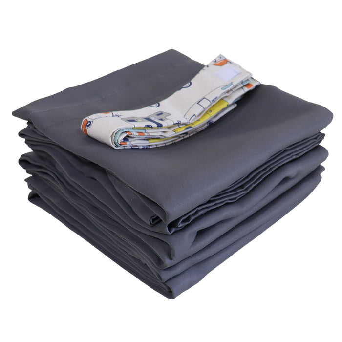 Curtain Set Multi Models 8 / 12 Foot Box Grey