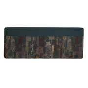 Rectangular sofa cushion with a pattern on a white background