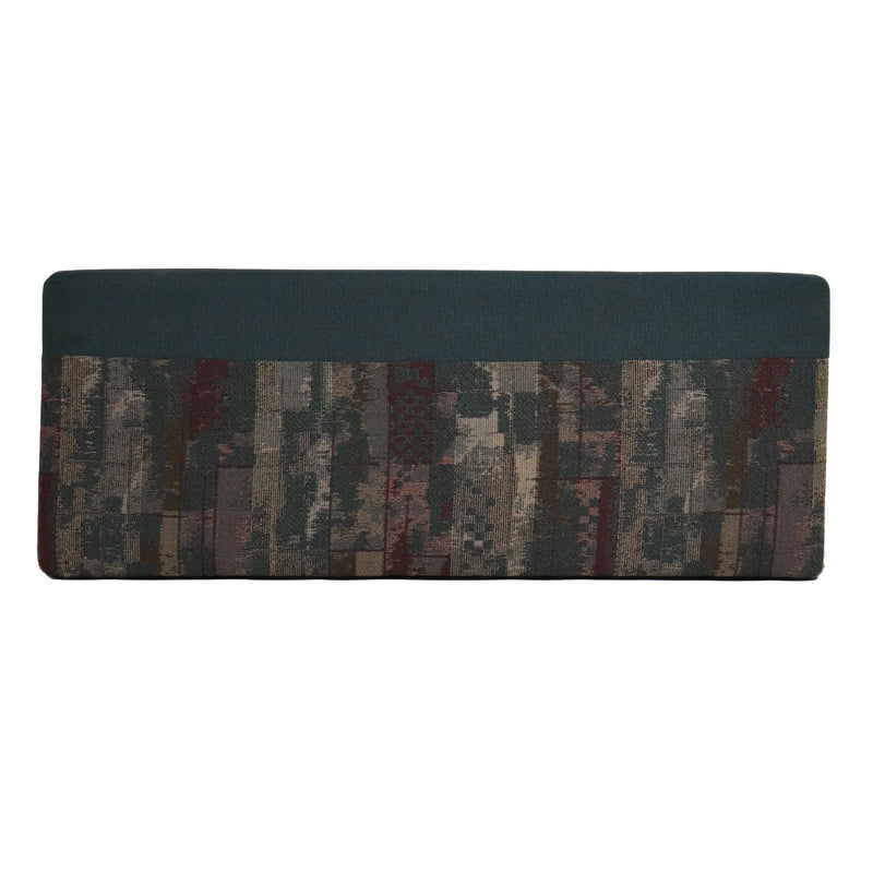 Rectangular sofa cushion with a pattern on a white background