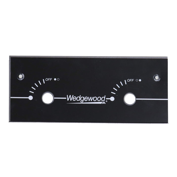 Black control panel with 'Wedgewood' branding on a white background