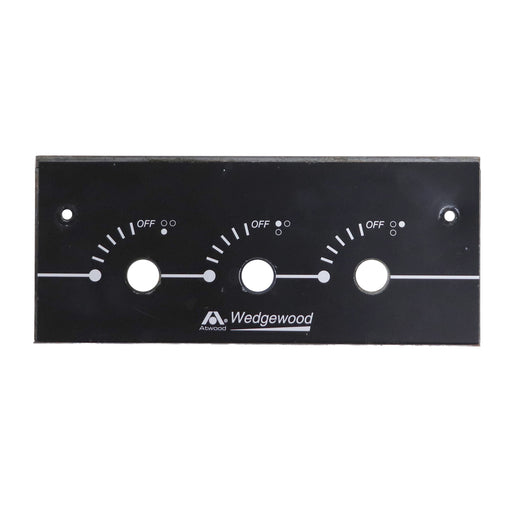 Black control panel 'Wedgewood' branding on a white background