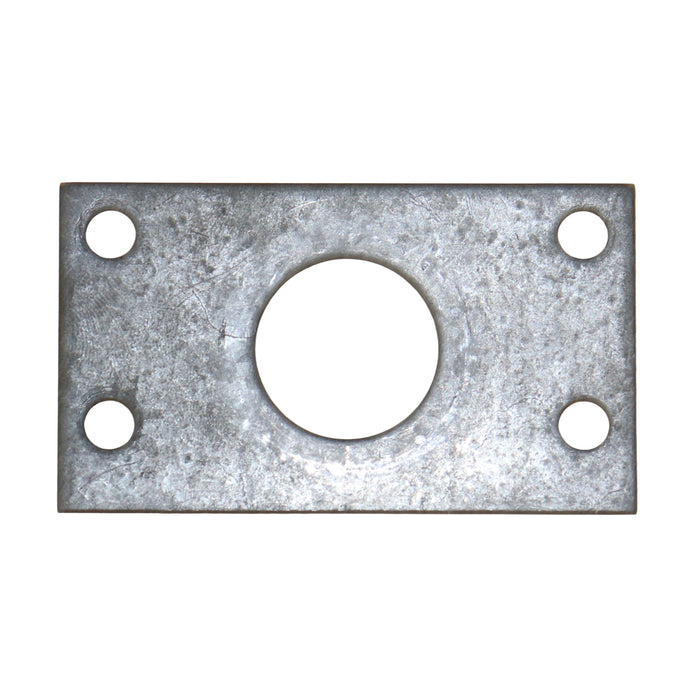 Metal bearing spacer plate for direct drive crank systems on a white background