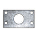 Metal bearing spacer plate for direct drive crank systems on a white background
