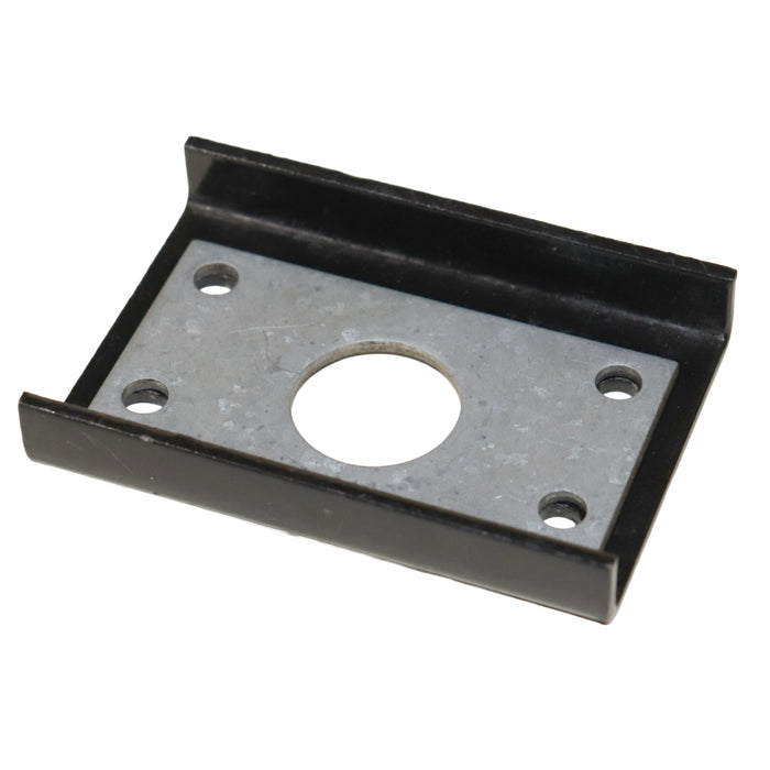 Metal bearing spacer plate for direct drive crank systems and the bearing reinforcement plate shown together