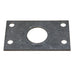 Metal bearing spacer plate for direct drive crank systems on a white background showing the thickness