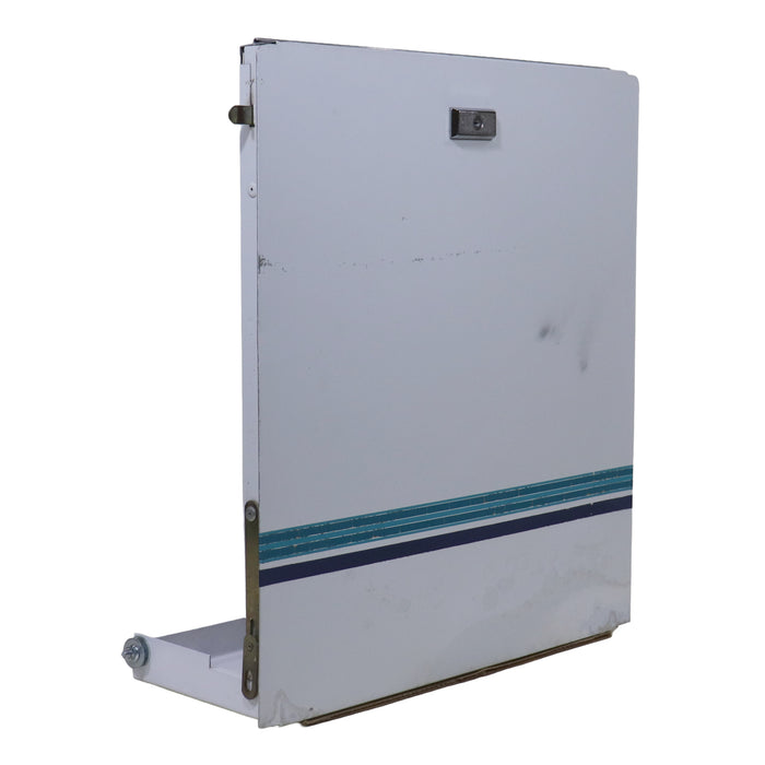 access door for pop up campers shown from the front on an angle