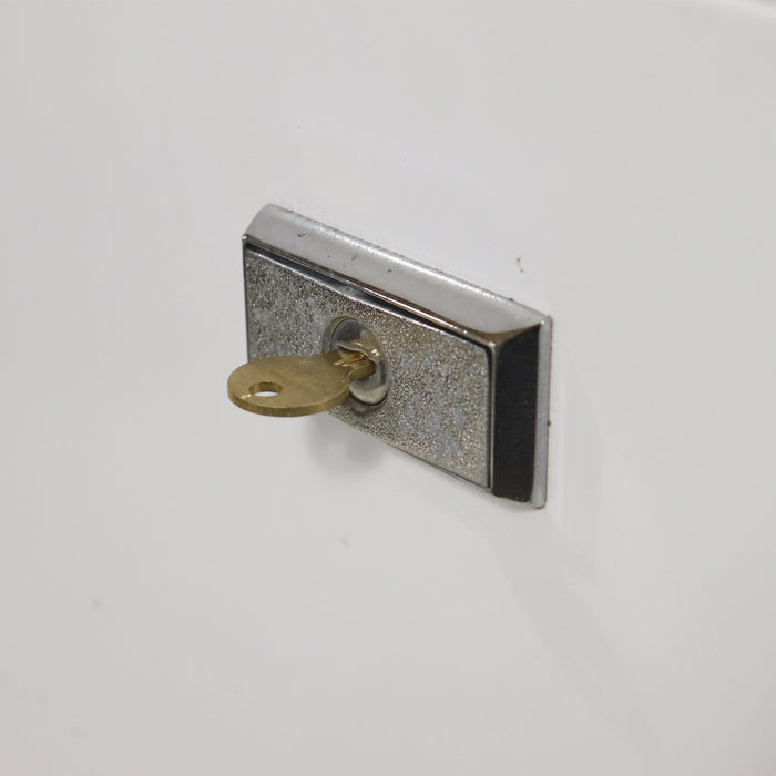 pop out door lock shown with an 1101X key
