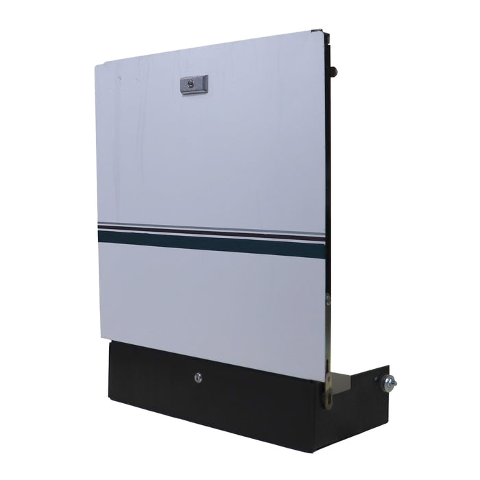 pop up camper access door shown from an angle