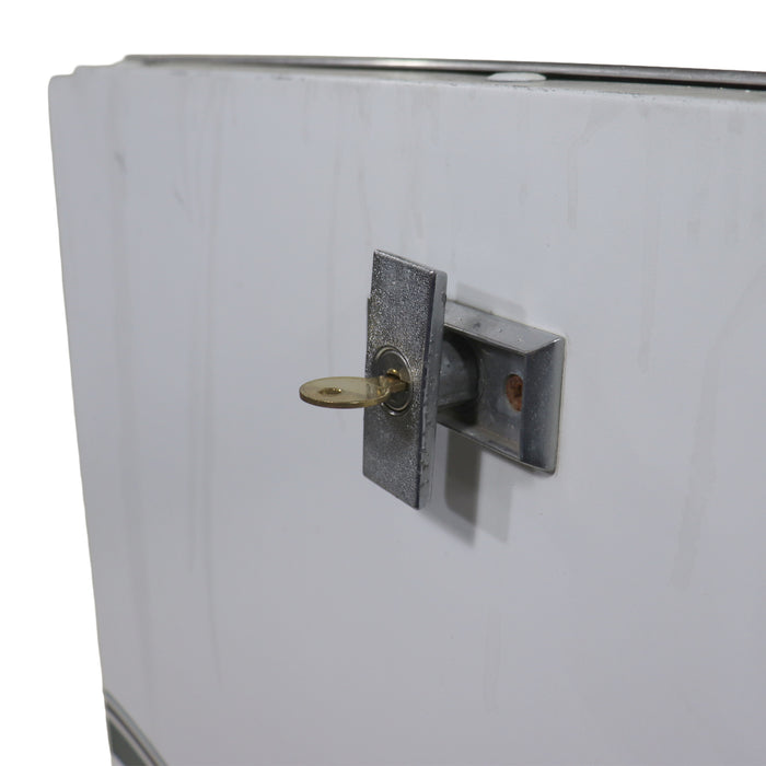 pop up camper pop out door lock and key shown in the open position