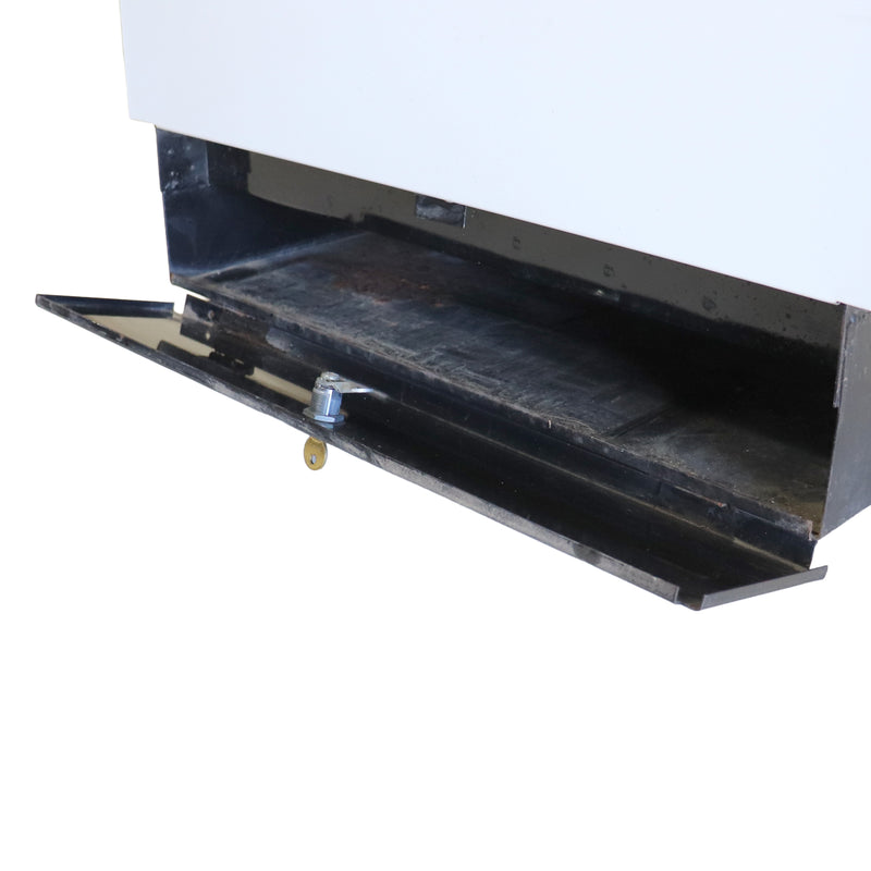 storage box as shown from the side in an open position