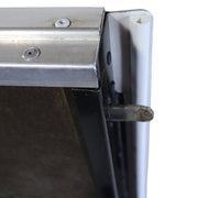 close up of the new seals and lock lever bar