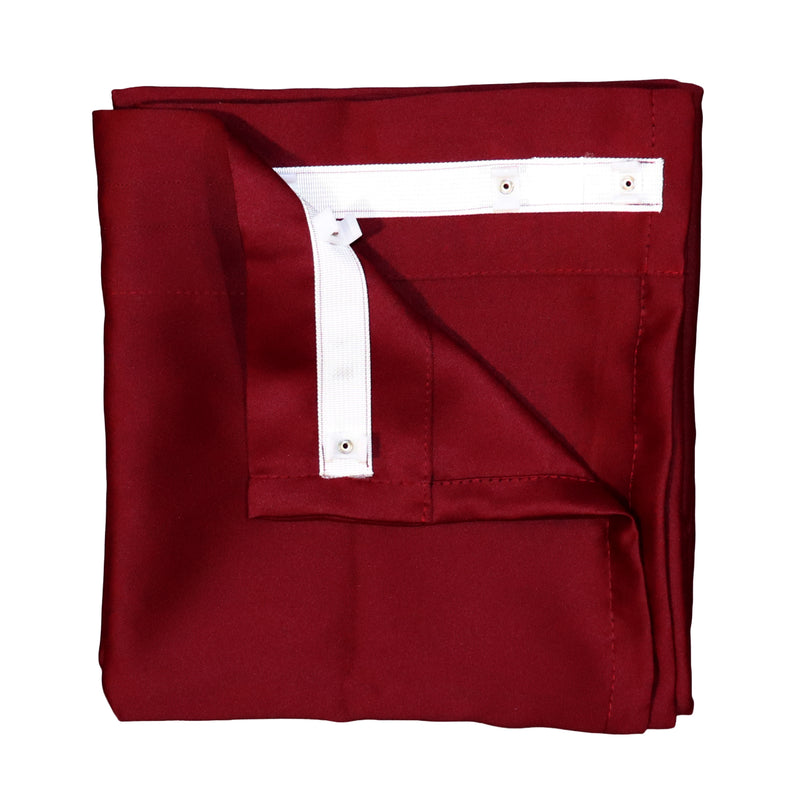 Burgundy Curtain Set Type E Clips