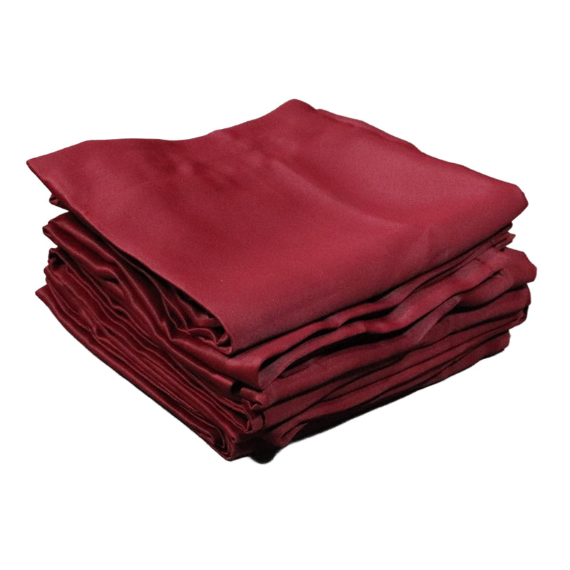 burgundy curtain set with type D carriers