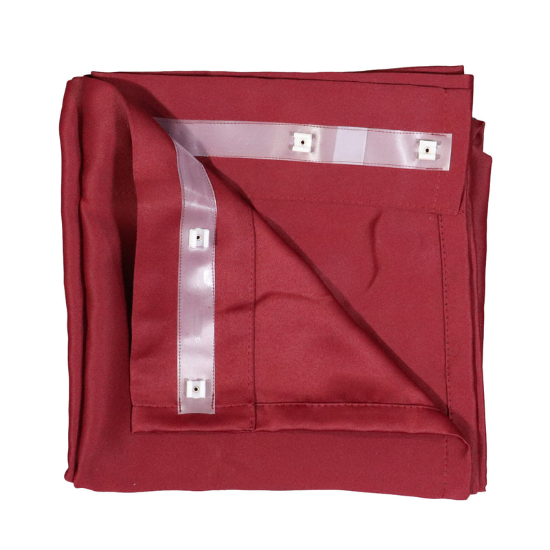 Burgundy Curtain Set Type D Clips