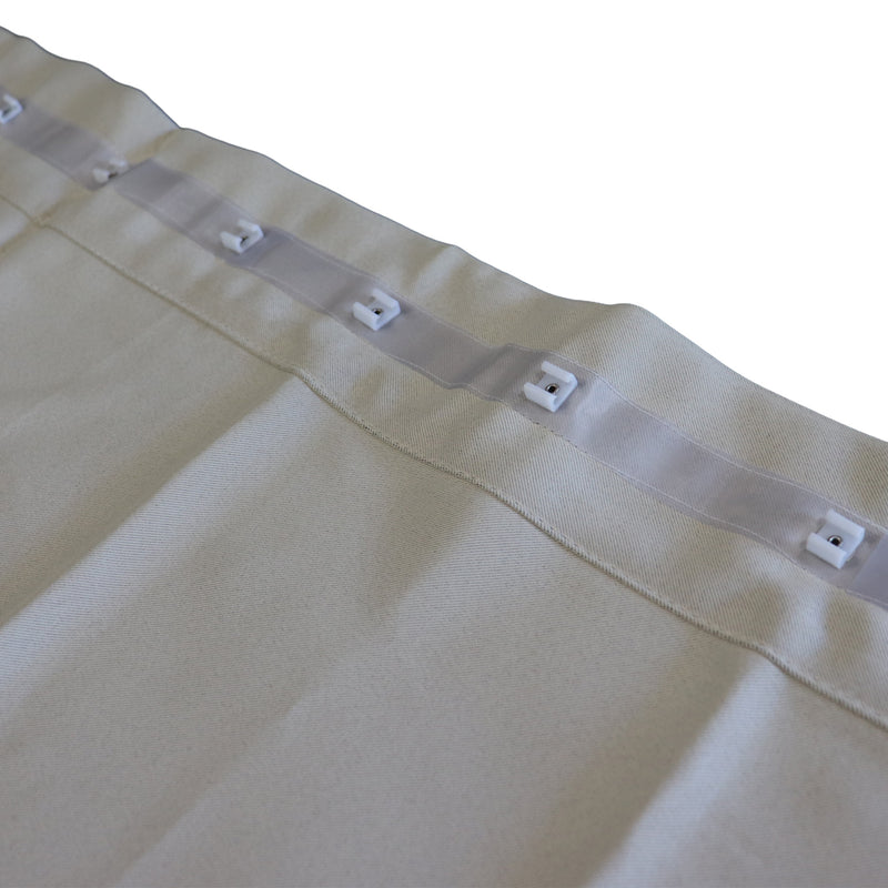 Champagne Curtain Set Type D Clips