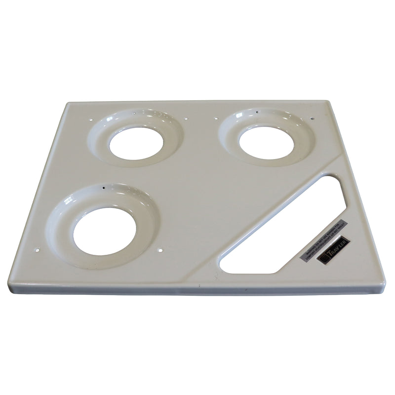 stove top as viewed from a front angle
