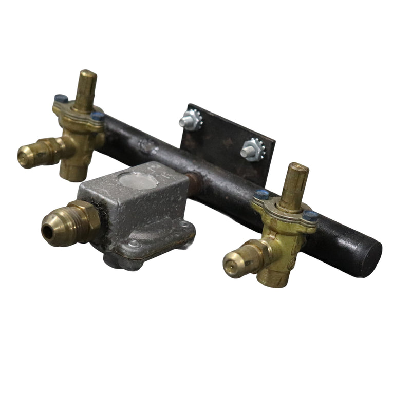 302-20 stove manifold shown from the left
