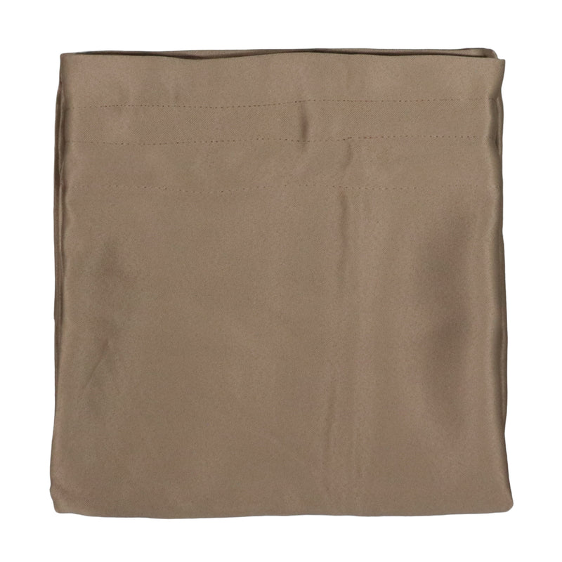 single taupe curtain panel