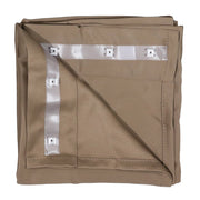 taupe curtain panel open showing the type D carriers