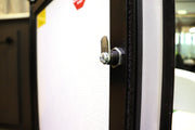 forest river door lock as viewed from the inside