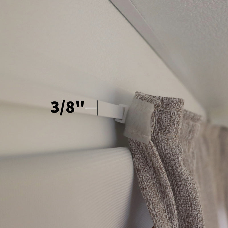 Burgundy Curtain Set Type D Clips