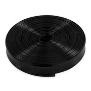 A roll of black vinyl trim insert.