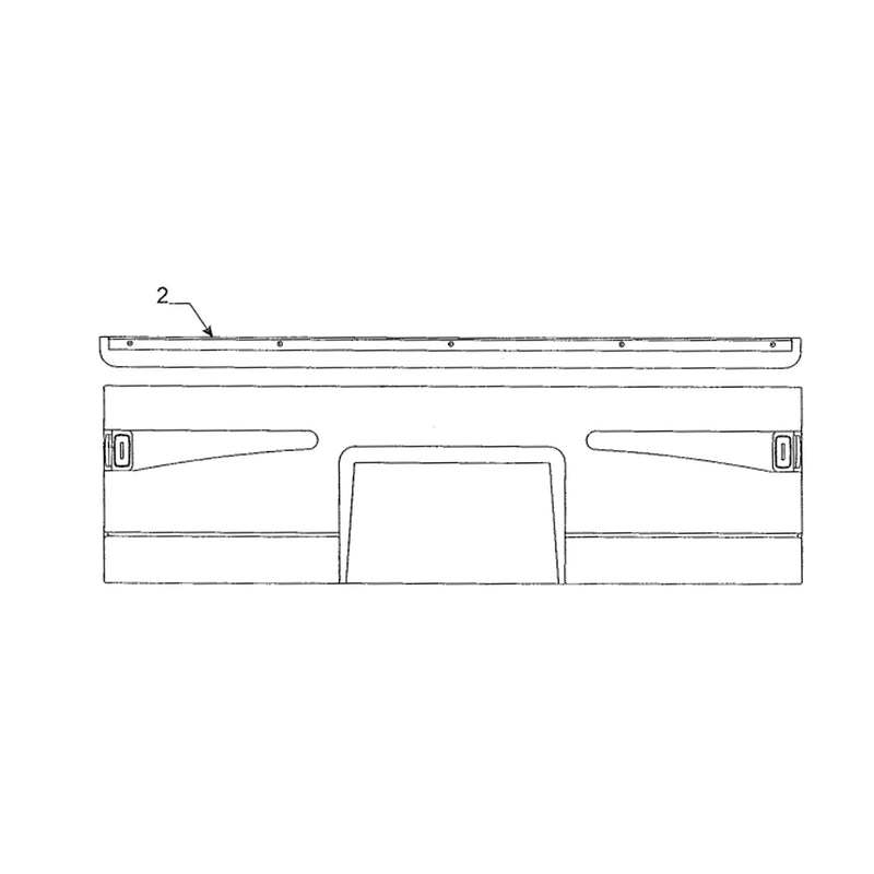 End Rail Panel Cap Used