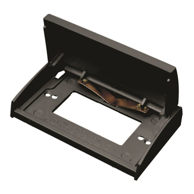black exterior outlet cover