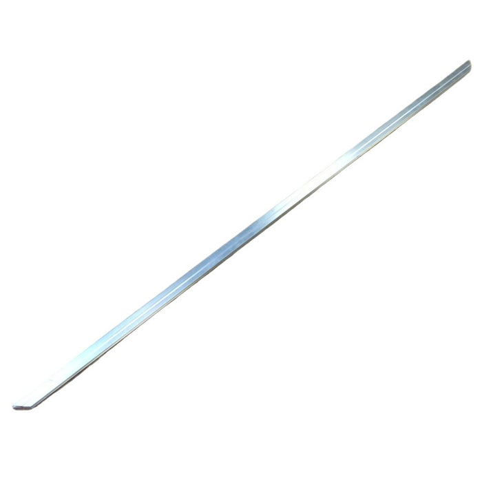 Long, thin screen door section on a white background