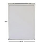 screen door slider panel with measurements shown