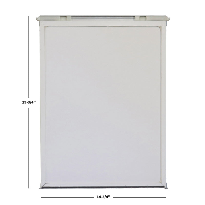 screen door slider panel with measurements shown