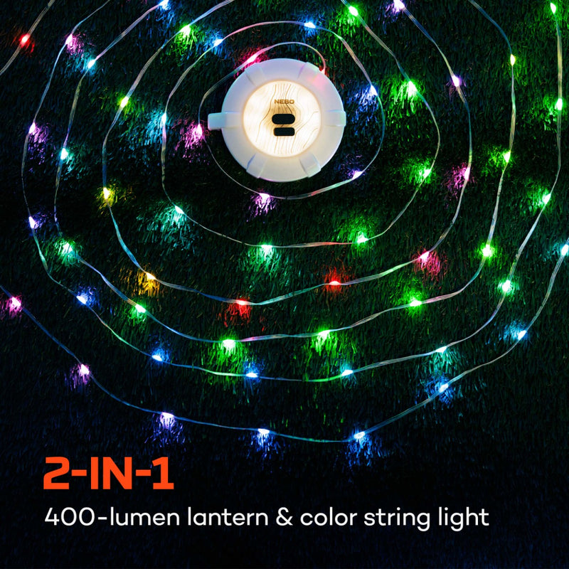 Luna 400 2-in-1 Lantern + Color String Light