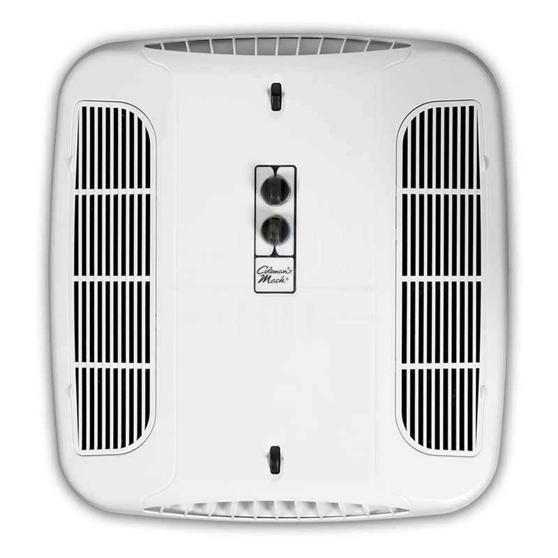 white ceiling assembly as viewed from the top