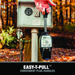 Easy-T-Pull handle shown with the surge protector plugged into a campground power pedestal