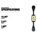 measurement specifications for the 30 amp surge protector 