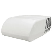 White air conditioner on a white background
