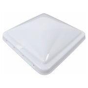A VENTLINE rv vent cover with rounded corners and a glossy finish, shown at an angle on a plain white background.