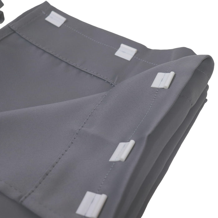 Curtain Set Multi Models 8 / 12 Foot Box Warm Grey