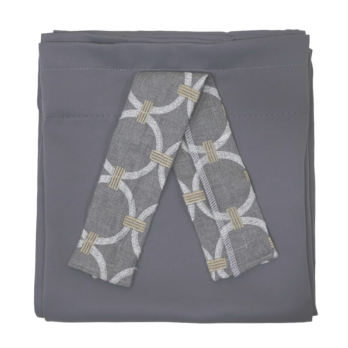 Curtain Set Multi Models 8 / 12 Foot Box Warm Grey