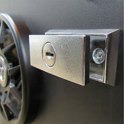 installed door lock in the out position