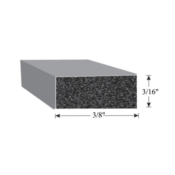 Weather Strip 3/16 x 3/8 x 50'