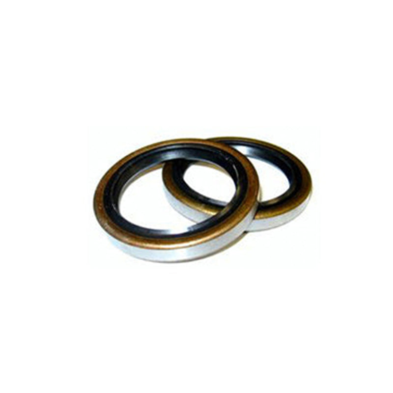 Two black wheel seals with a silver ring, designed for 7-1/4” hubs.