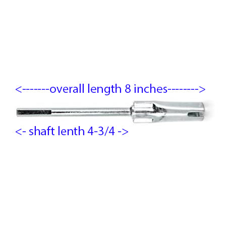 drill adapter with measurements