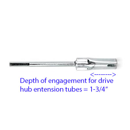 drill adapter showing the depth measurement