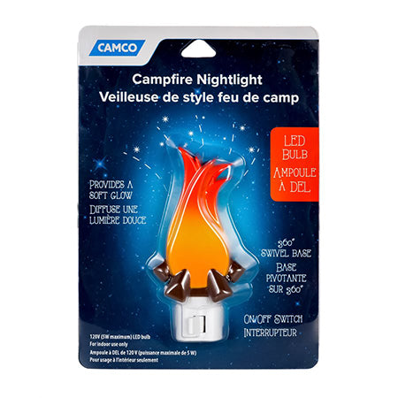 campfire nightlight in retail packaging shown from the front