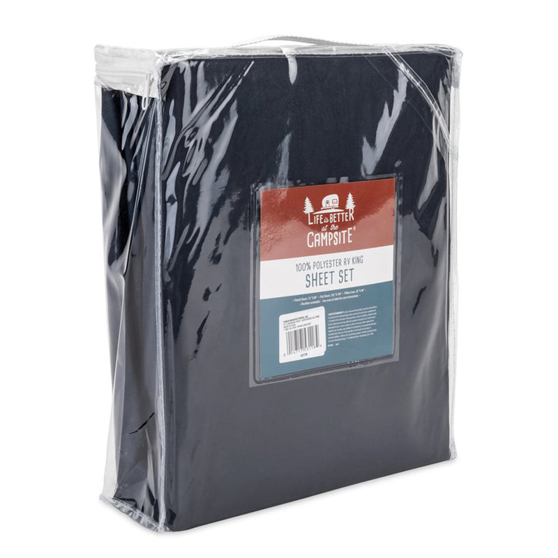 Red Plaid King Bed Sheet Set