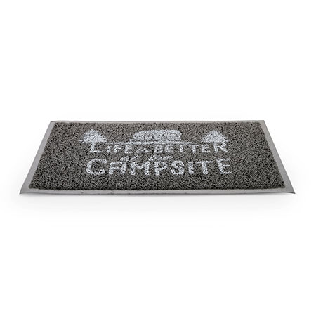 Life Is Better At The Campsite Gray Rug