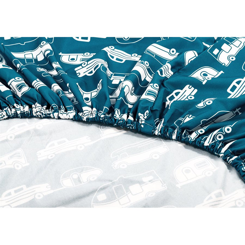 Blue Queen Bed Sheet Set