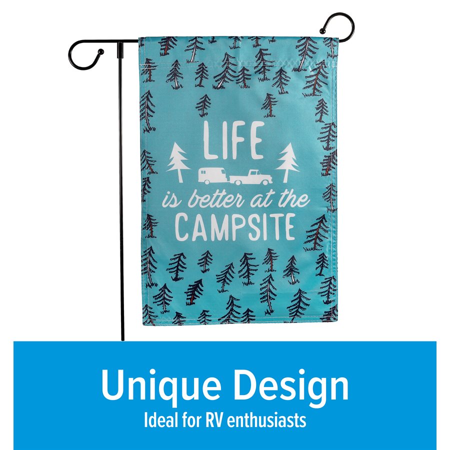 RV Sketch Campsite Flag — coleman pop up parts